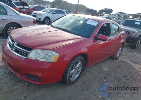 2012 Dodge Avenger Sxt from USA, damaged, VIN 1C3CDZCB3CN133396